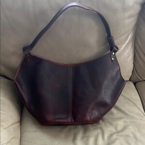 Portland Leather Large Lava Kangaroo Shoulder Bag